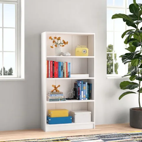 BOXED MORGAN BOOKCASE - WHITE