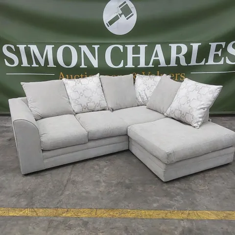 QUALITY DESIGNER ARABELLA FABRIC UPHOLSTERED CORNER SOFA