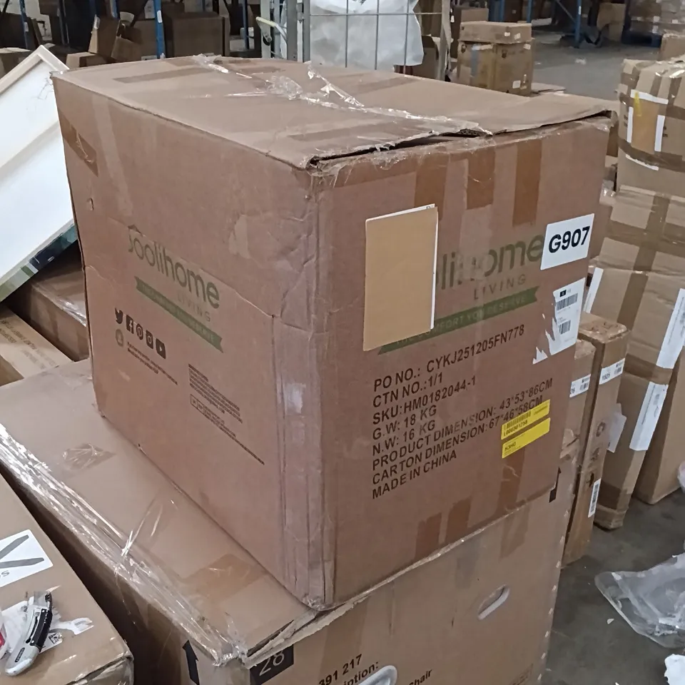 BOXED VELVET DINING CHAIRS (SET OF 4) - BROWN/BLACK LEGS (1 BOX)