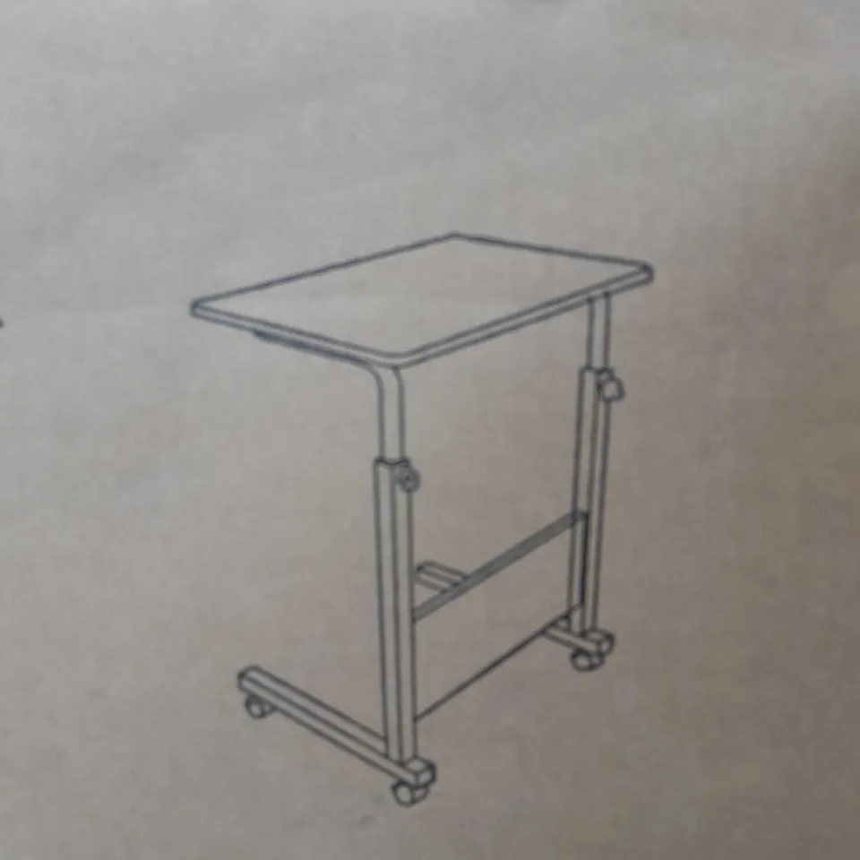 LAPTOP SIDE TABLE ON WHEELS MOBILE TABLE STAND 80 X 40 CM 