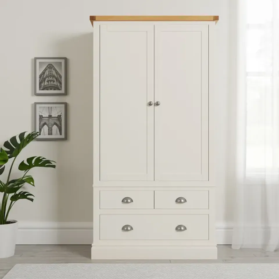 BOXED COMPTON GENTS WARDROBE - IVORY (2 BOXES)