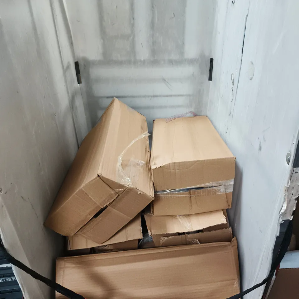 CAGE TO CONTAIN APPROXIMATELY 9 BOXES OF PALLET WRAP ROLLS (6 ROLLS PER BOX)
