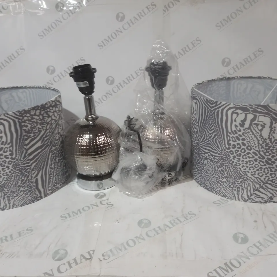 BOXED JM BY JULIEN MACDONALD SET OF 2 DISCO BALL LAMPS