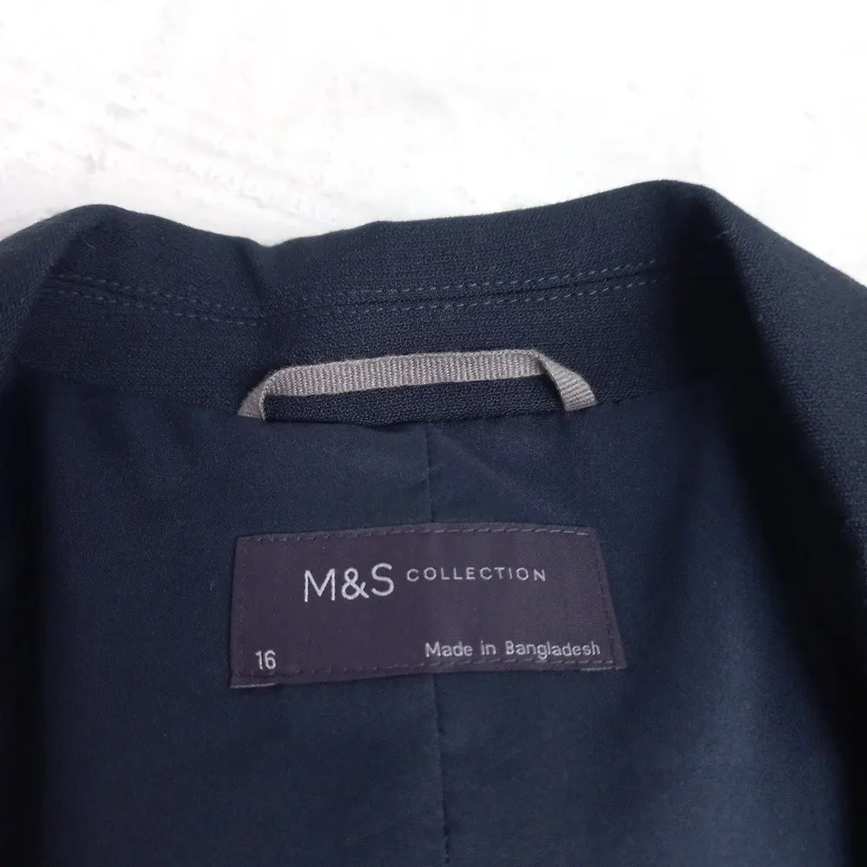 M&S COLLECTION NAVY BLAZER – MEN'S JACKET, UK 16