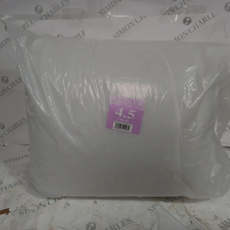 SINGLE QUILT 4.5 TOG COROVIN COVER IN WHITE