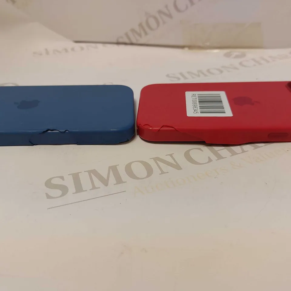 BOX OF APPROX 10 APPLE IPHONE CASES FOR ASSORTED PHONES IN VARIOUS COLOURS 