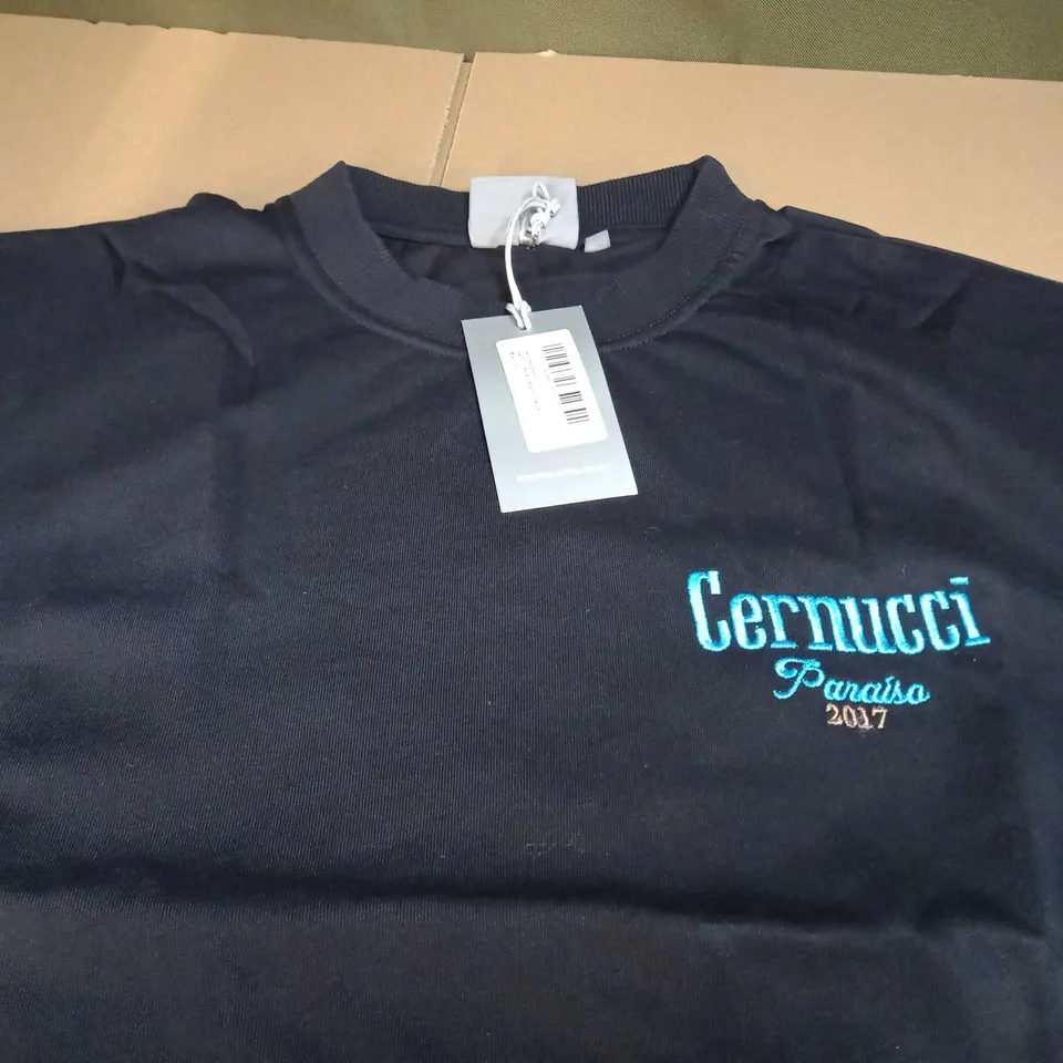 CERNUCCI FAVELA GRAPHIC TSHIRT IN BLACK - XL