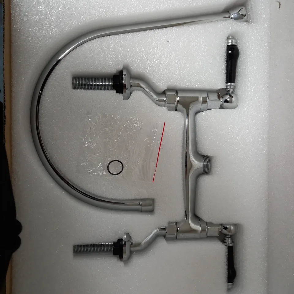 BOXED BRIDGE DUAL LEVER KITCHEN TAP 