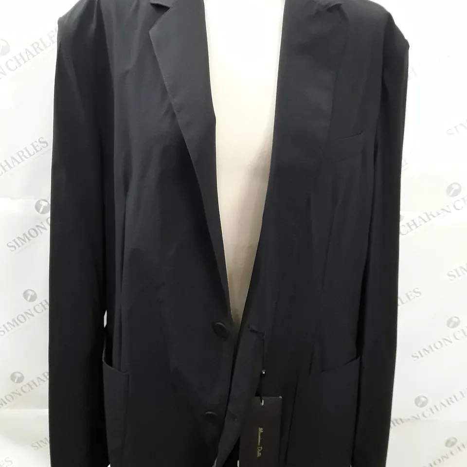 MASSIMO DUTTI BLACK SUIT JACKET - UK 46