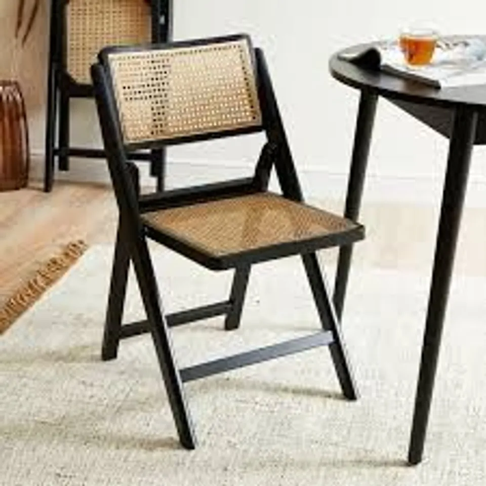 BOXED ELEMENTS GRIFFIN DINING CHAIR - MODERN STAINED ASH/BLACK (1 BOX)