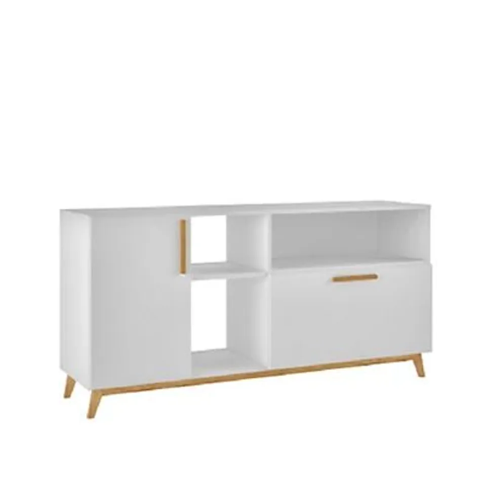 BRAND NEW BOXED OUT & OUT DAKOTA OPEN TV UNIT - WHITE (1BOX)