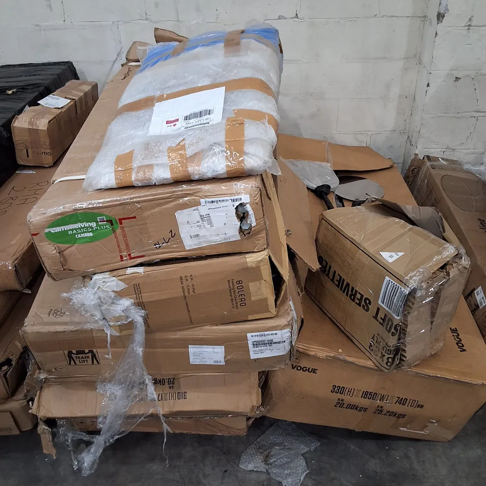 PALLET CONTAINING ASSORTED NISBIT PRODUCTS & PARTS INCLUDING BAKING TRAY RACKING TROLLEY & PLATE RACK