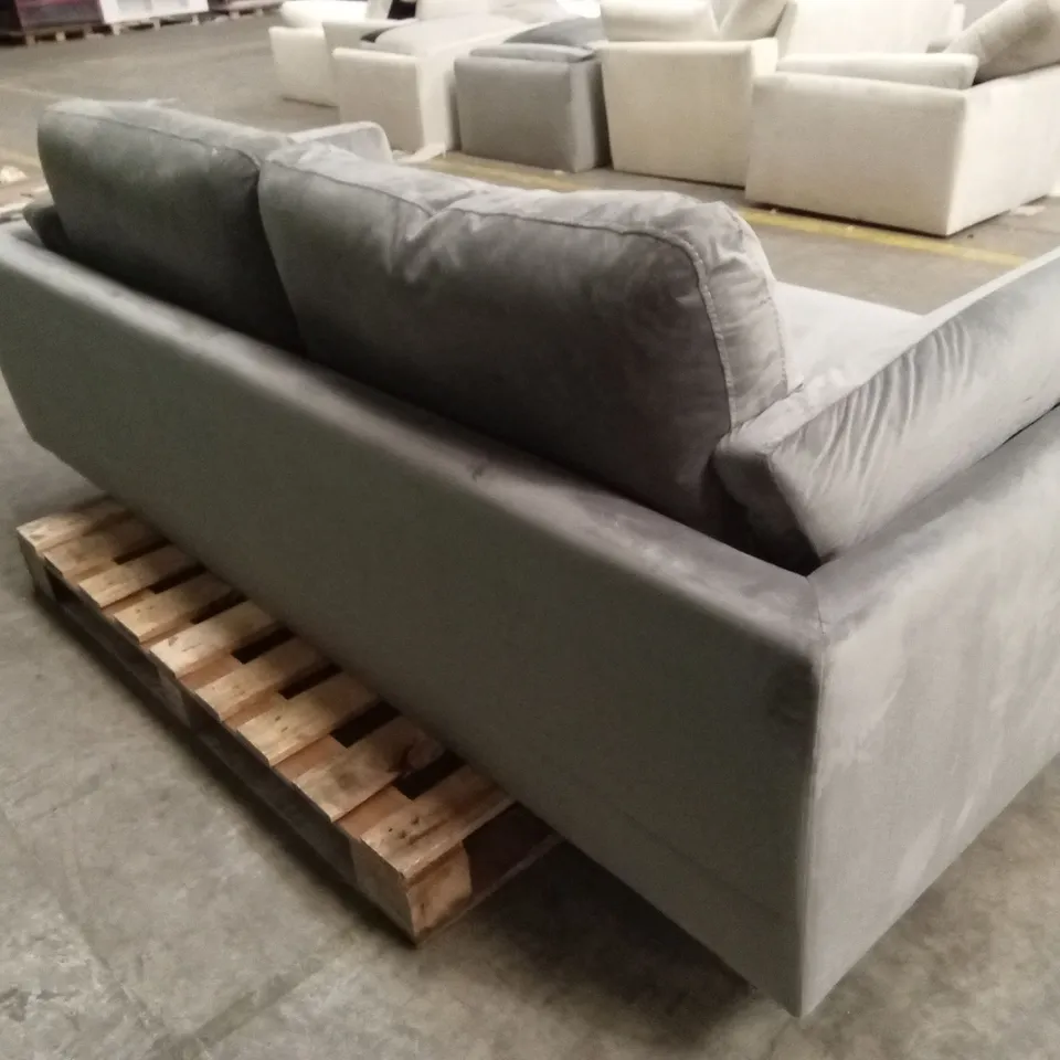 LUCIA 3 SEATER SOFA, GREY HOUSE VELVET