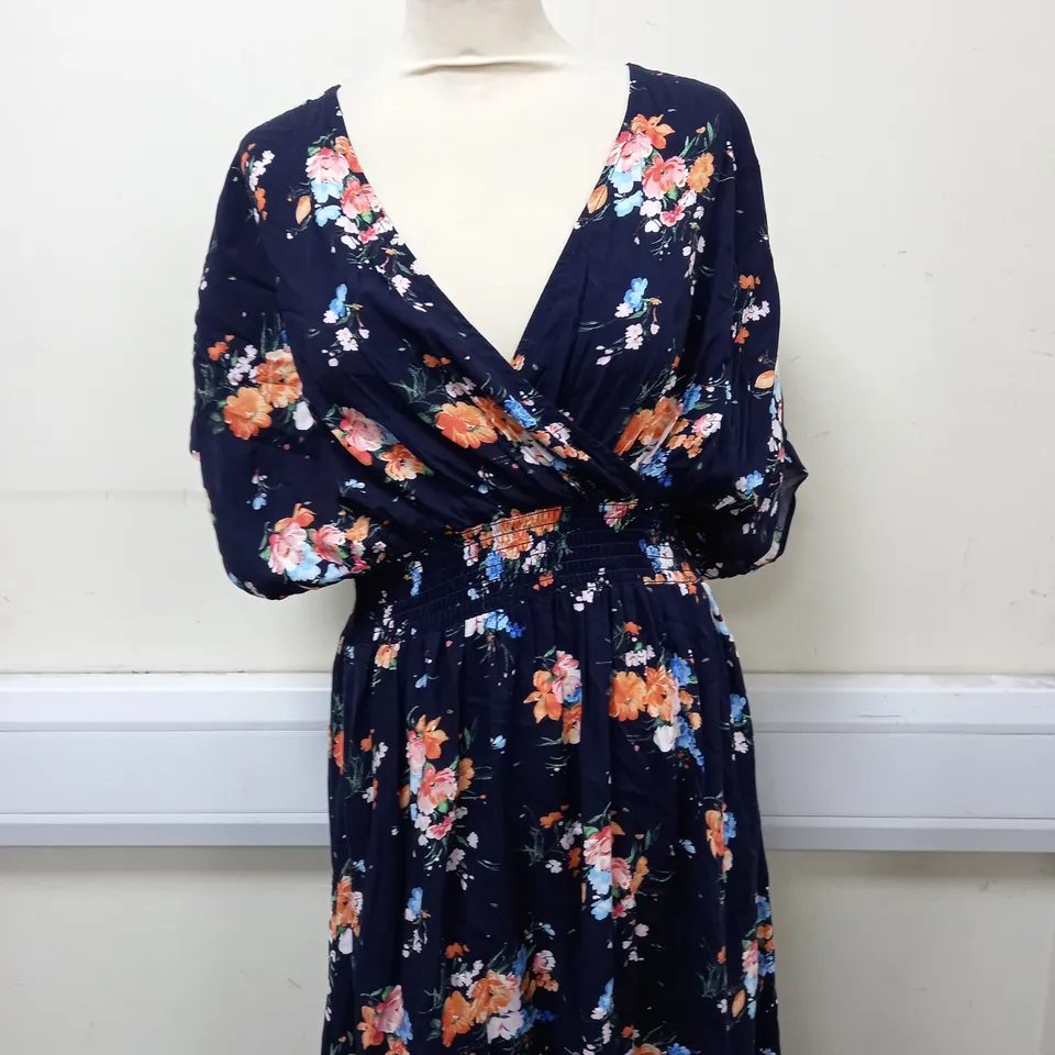 M&CO MIDI DRESS NAVY/FLORAL 18