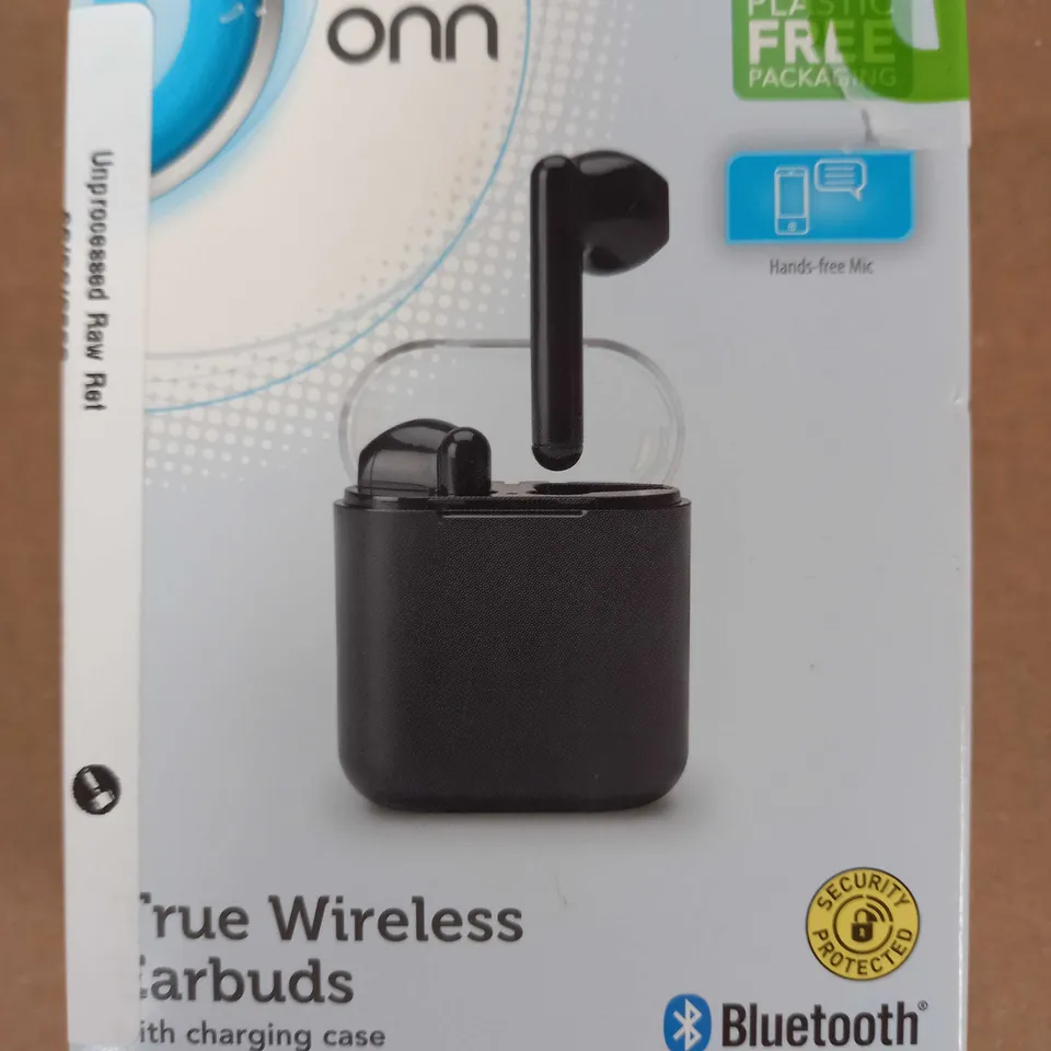 ONN TRUE WIRELESS EARBUDS WITH CHARGING CASE