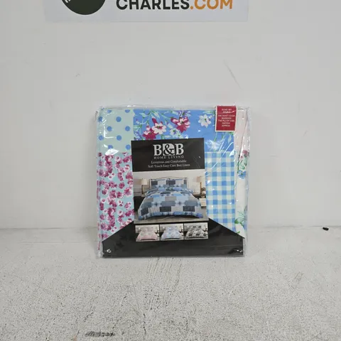 B&B HOME LIVING DUVET SET DOUBLE