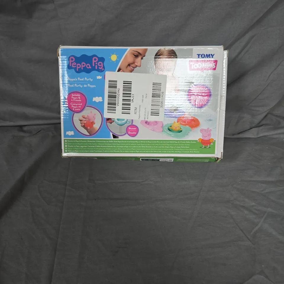 Peppa Pig Pool Party Bath Toy Set (Tomy Toomies) – 5 Bath Squirters, Boxed