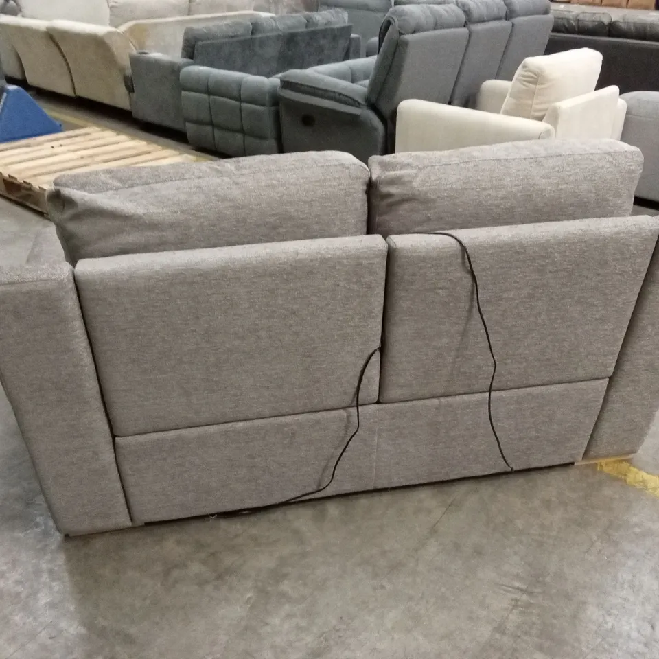 QUALITY DESIGNER ITALIAN MADE MORENO 2 SEATER MAXI FABRIC ELECTRIC RECLINER SOFA 