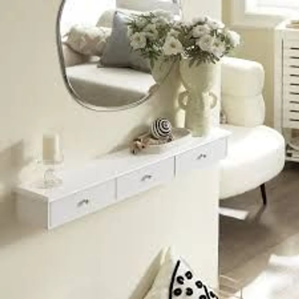 BOXED SWENI WALL SHELF - WHITE (1 BOX)