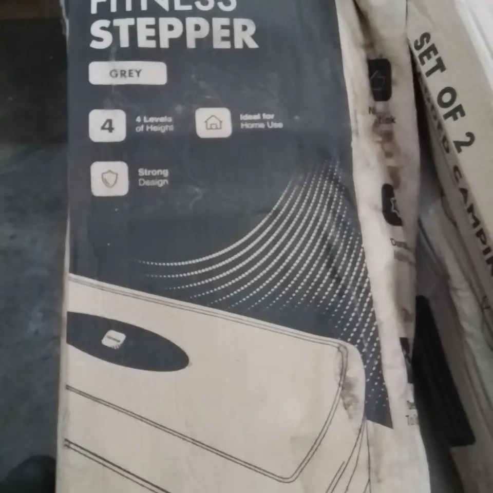 BOXED KAYMAN TALL ADJUSTABLE 4 LEVEL FITNESS STEPPER