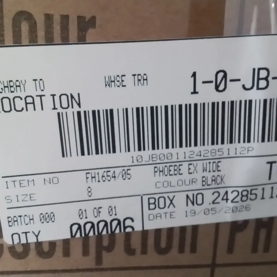 BOXED BRAND NEW APPROXIMATELY 6 SIMPLY BE PHEOBE WIDE SHOES BLACK SIZE 8