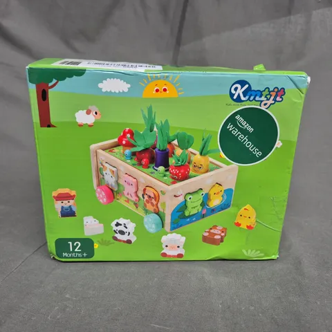 KIDS WOODEN FARM CAR