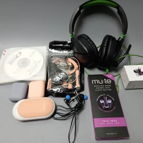 LARGE QUANTITY OF ASSORTED ELECTRICAL PRODUCTS AND ACCESSORIES TO INCLUDE SCANNERS, EARPHONES, CABLES, ETC