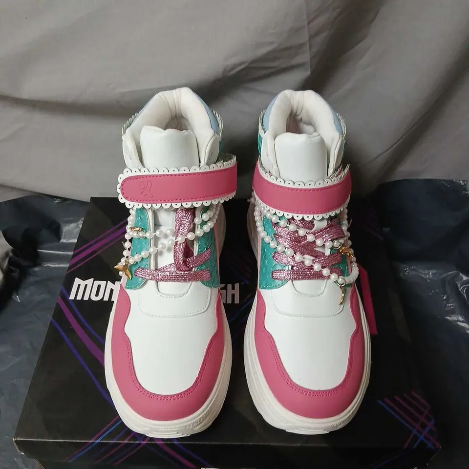 MONSTER HIGH X KOI NEPTUNA CHUNKY HI-TOP TRAINERS – MULTICOLOUR, UK 6 