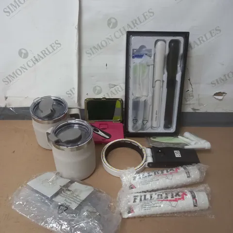 APPROXIMATELY 20 ASSORTED HOUSEHOLD PRODUCTS TO INCLUDE TWEEZER SET, ELECTRIC TOOTHBRUSH, FILL 'N' FIXX ETC