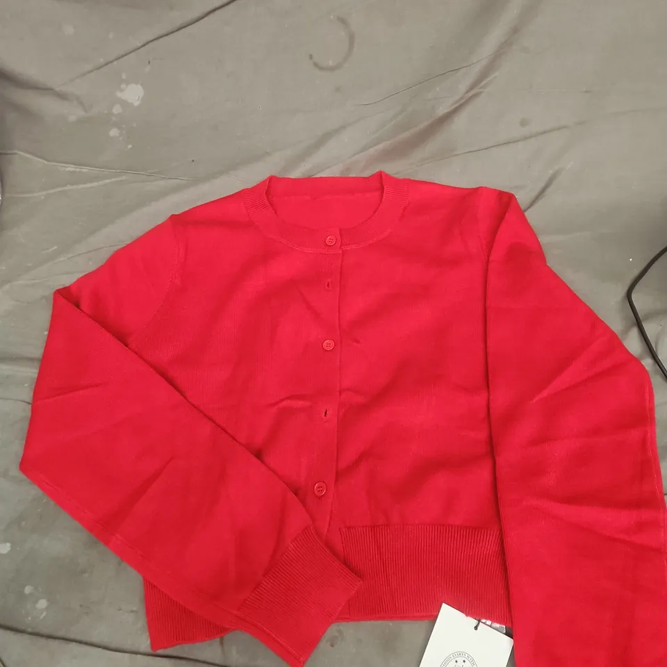 CIDER RED CARDIGAN, WOMEN'S KNITWEAR, UK SIZE L
