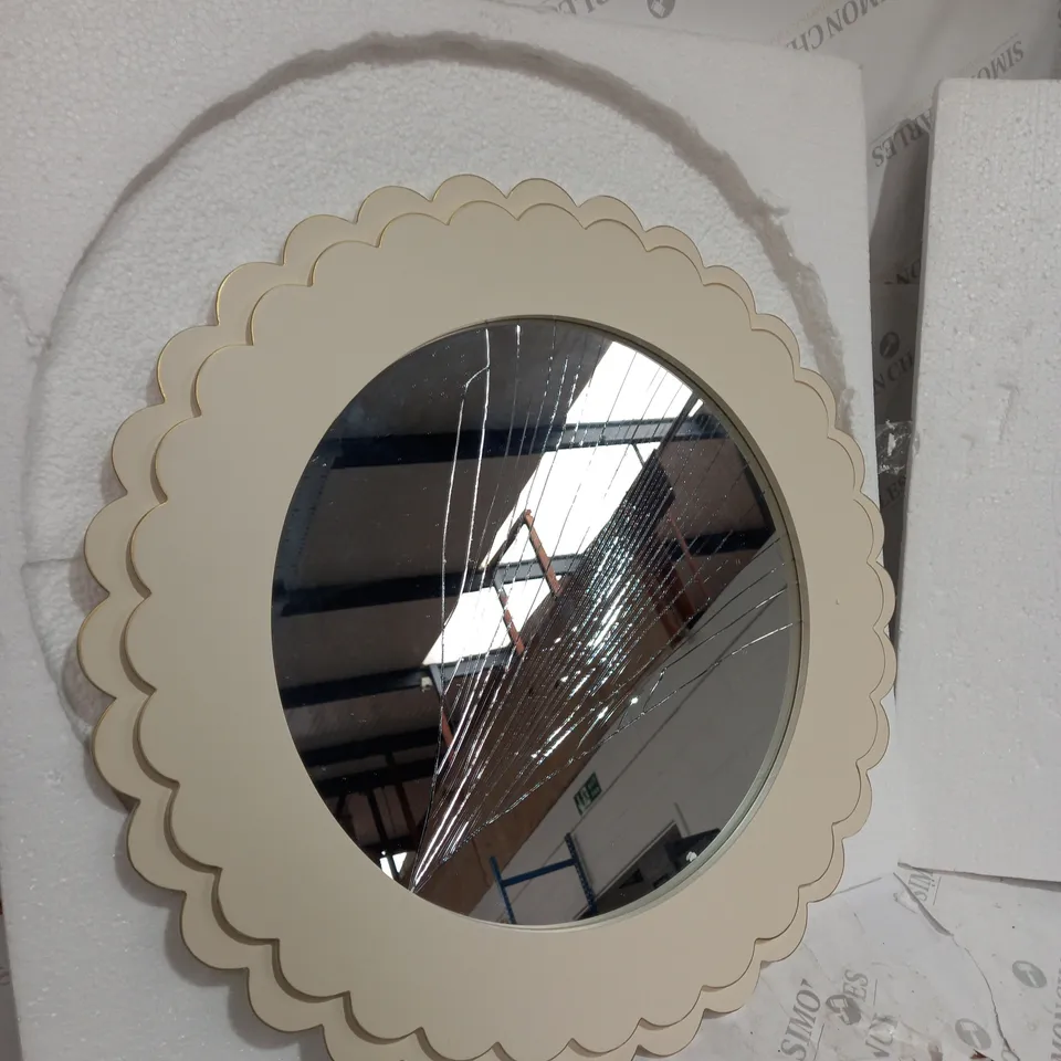 BUNDLEBERRY BY AMANDA HOLDEN SCALLOPED EDGE WALL MIRROR