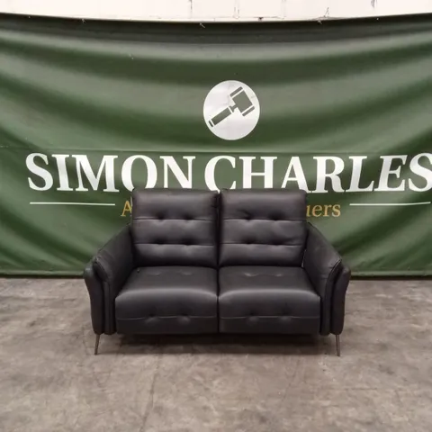 QUALITY DESIGNER ITALIAN MADE BOLZANO SMALL 2 SEATER ELECTRIC RECLINER LEATHER LOVESEAT
