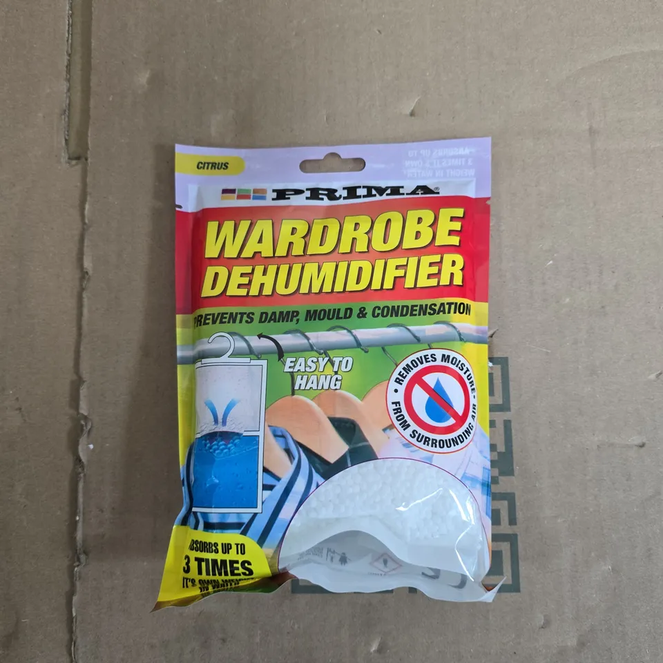 BOX OF APPROXIMATELY 8 PRIMA WARDROBE DEHUMIDIFIER – CITRUS SCENT 