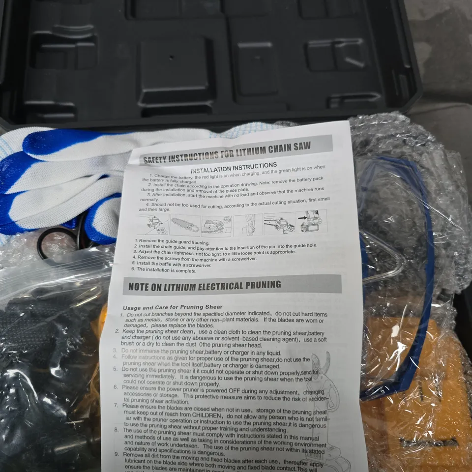 CHENTIANXIA LITHIUM CHAIN SAW KIT IN CASE