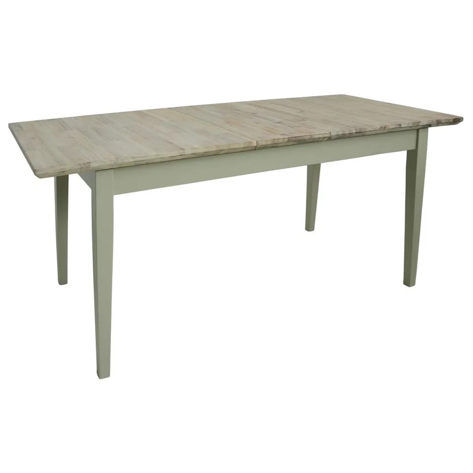 BOXED BAYOU ROUND SOLID WOOD TOP DINING TABLE (2 BOXES)