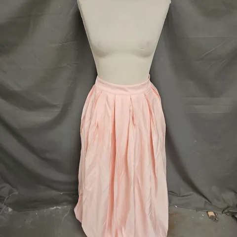 GALLERY FRIEDA BUBBLE HEM SKIRT IN PINK SIZE XS