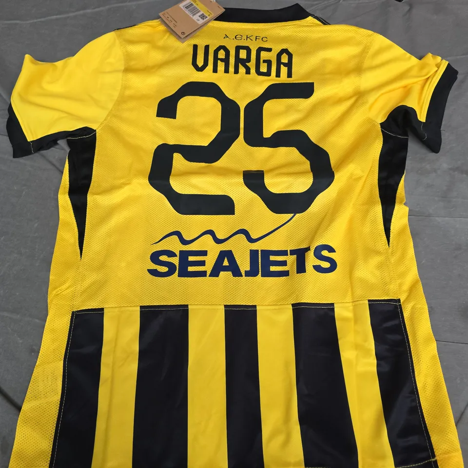 A.E.K ATHENS HOME JERSEY (#25 - VARGA) - SMALL