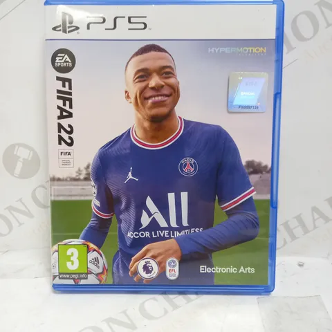 FIFA 22 PLAYSTATION 5 GAME