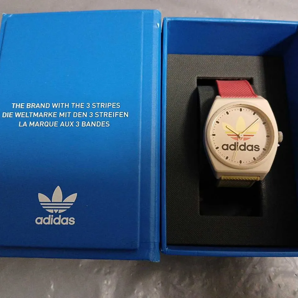 BOXED ADIDAS PALE PINK WATCH