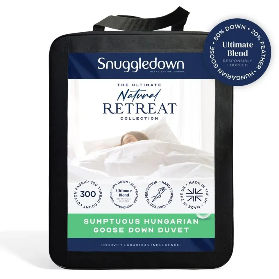 SNUGGLEDOWN HUNGARIAN GOOSE DOWN DUVET