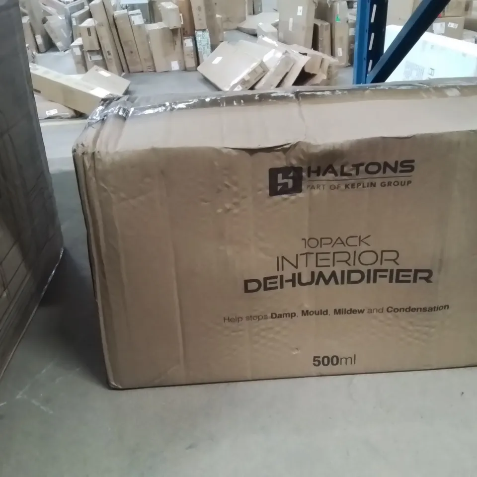 BOXED HALTON 10 PACK INTERIOR DEHUMIDIFIER 500ML