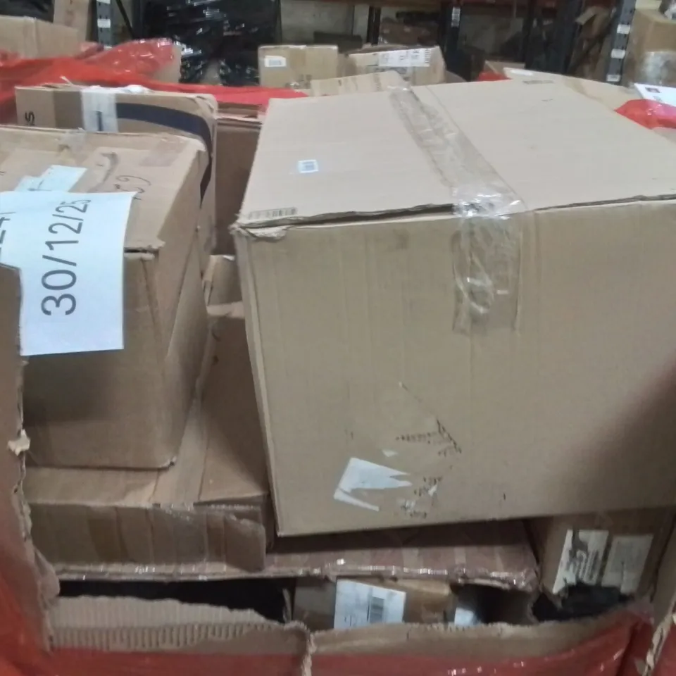 PALLET OF ASSORTED HOUSEHOLD GOODS AND PRODUCTS TO INCLUDE;FILE ORGANISER,SAFETY GATE,CHAIR MAT 