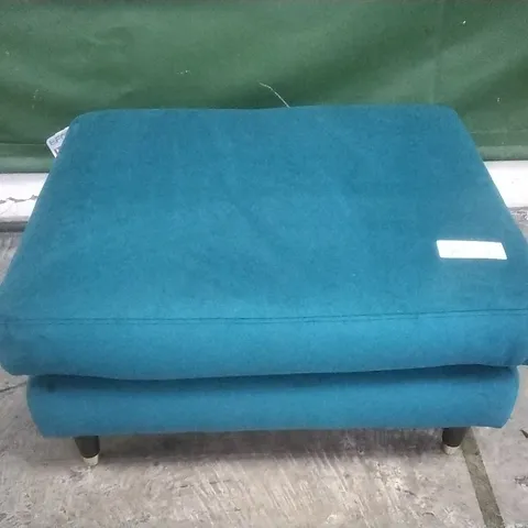 QUALITY BRITISH MADE THE LOUNGE COMPANY COLETTE-FOAM DRAGON EYE FABRIC FOOTSTOOL