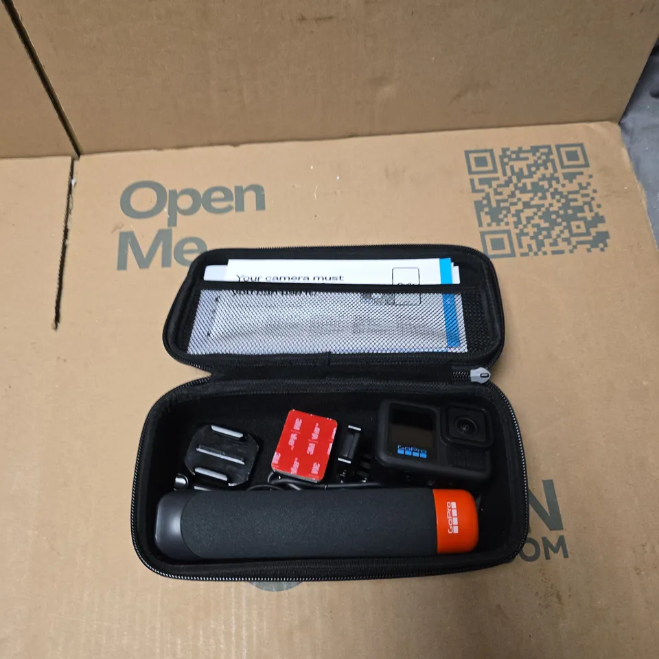 GOPRO HERO13 BLACK ACTION CAMERA WITH ACCESSORIES IN CARRY CASE