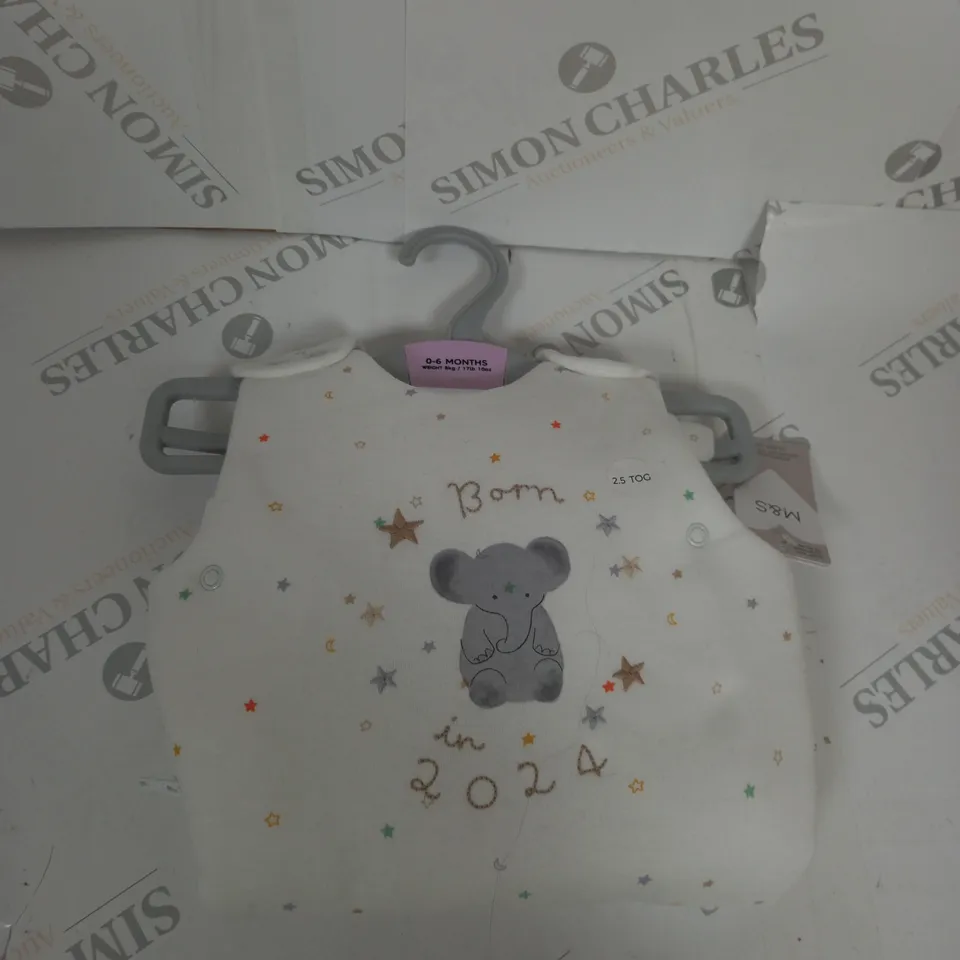 BORN IN 2024 BABY SLEEPING BAG SIZE 0-6 MONTHS