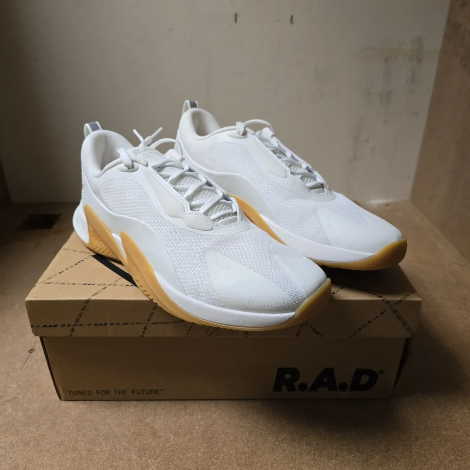 R.A.D ONE V2 WHITE GUM SNEAKERS – UK 11.5