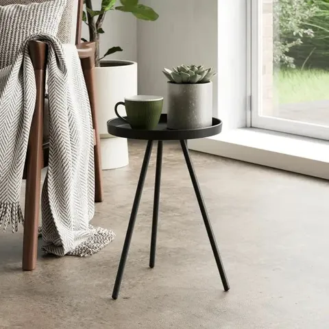 BOXED KAI SIDE TABLE - BLACK (1 BOX)