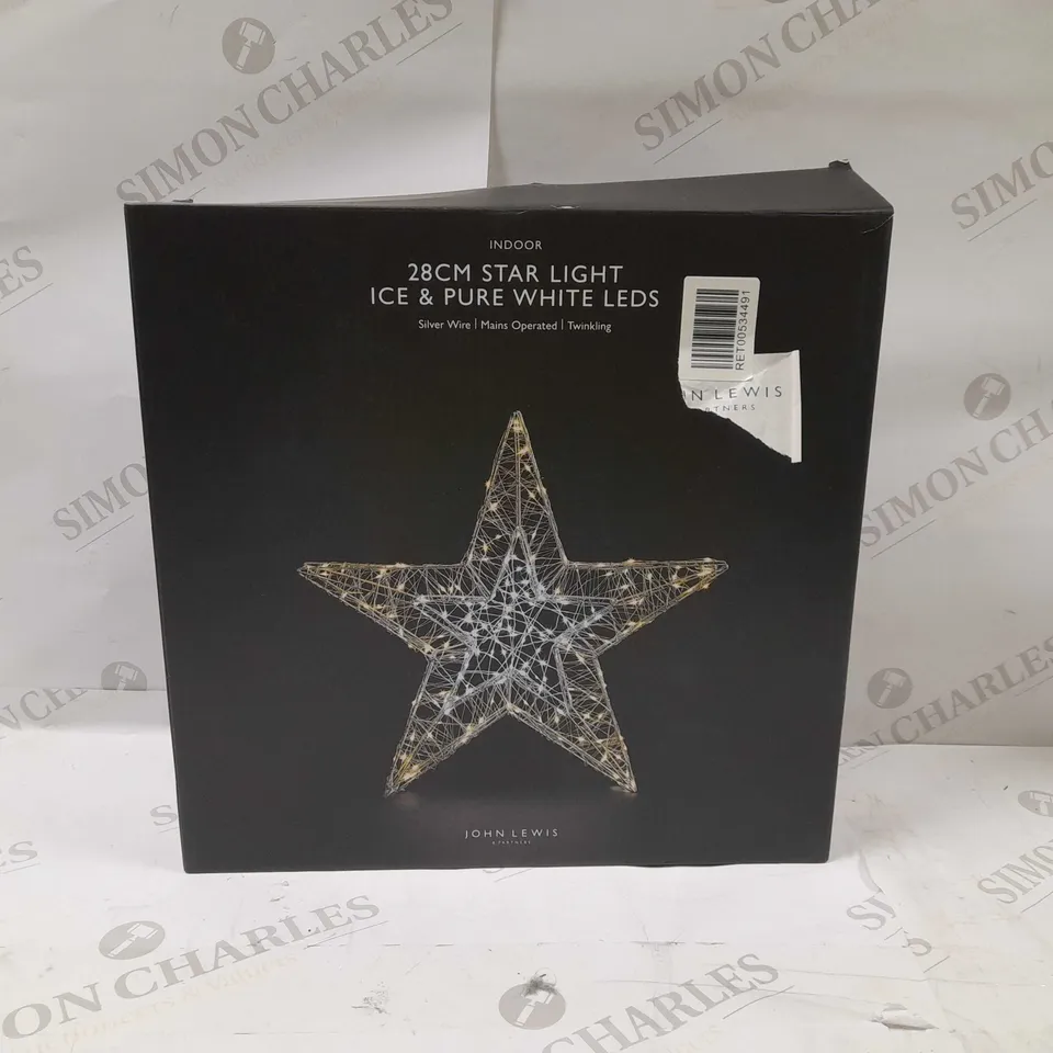 INDOOR 28CM STAR LIGHT-WHITE LEDS