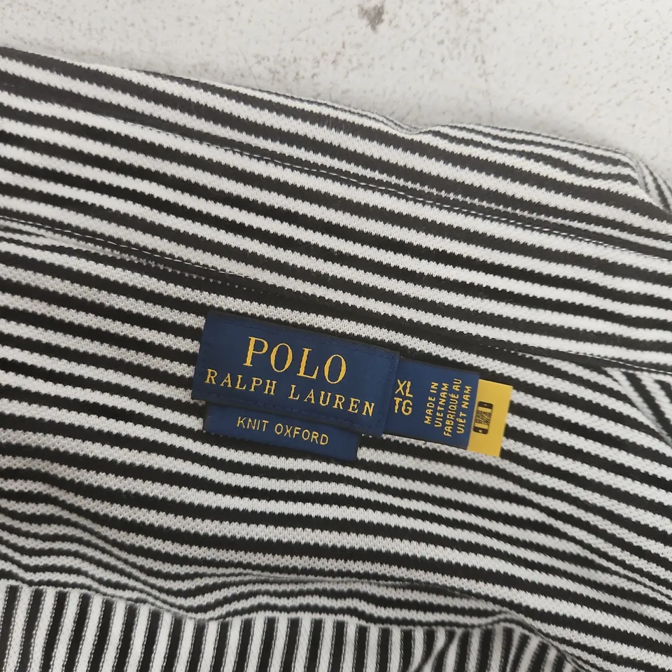 POLO RALPH LAUREN KNIT OXFORD SHIRT – STRIPED, MEN’S, XL
