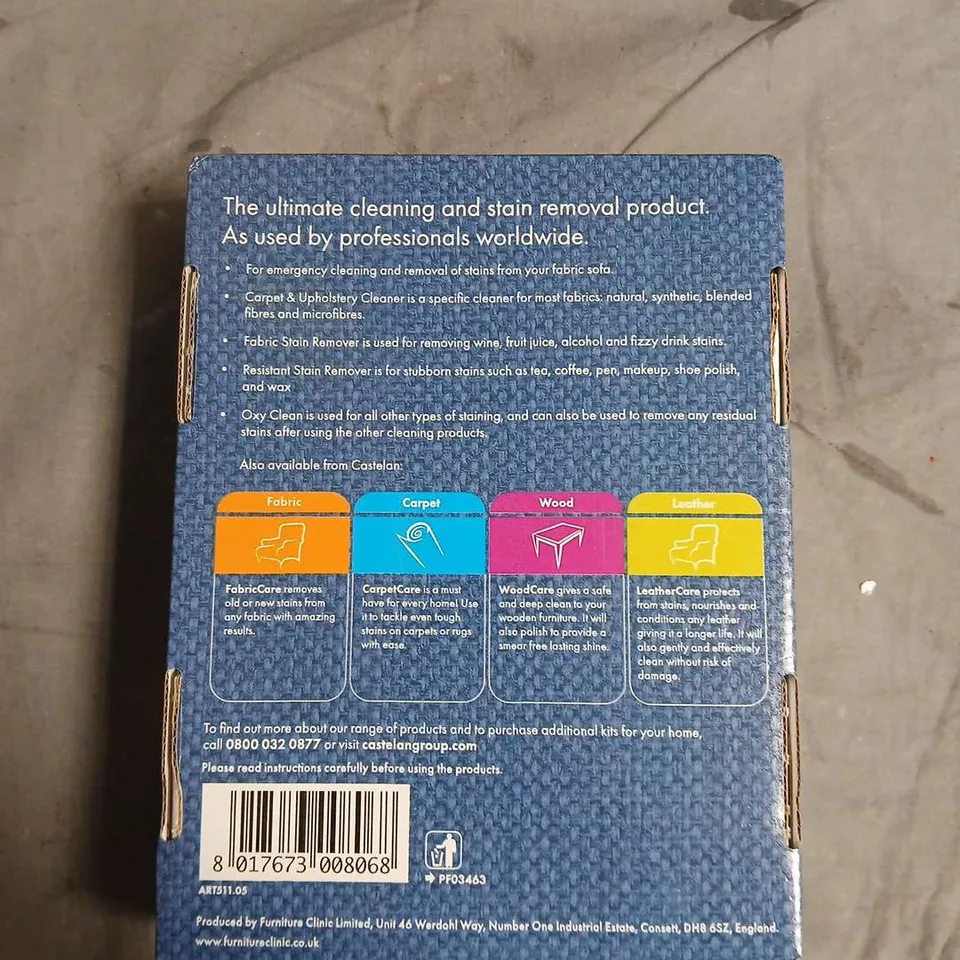 SEALED FURNITURE CARE PROFESSIONAL FABRIC CARE KIT 